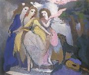 Marie Laurencin Three dancer oil painting artist